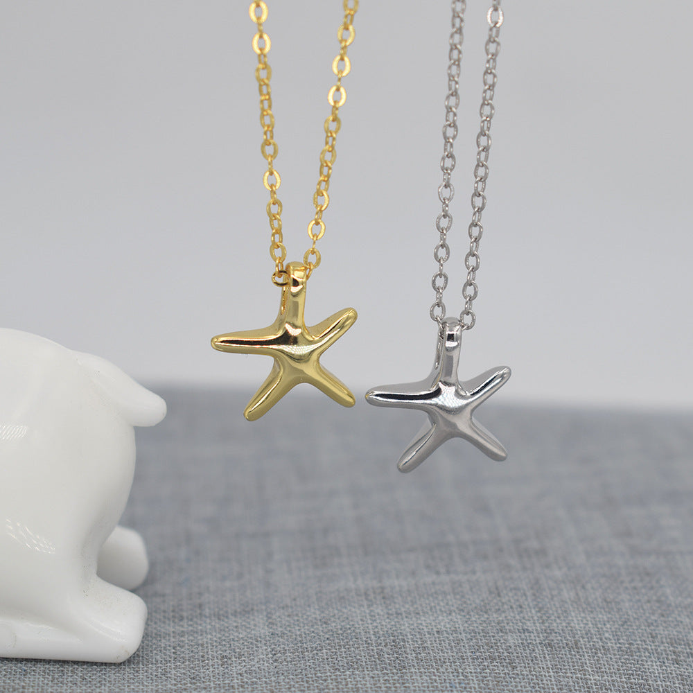 Etoile de Mer Sterling Silver Starfish Necklace