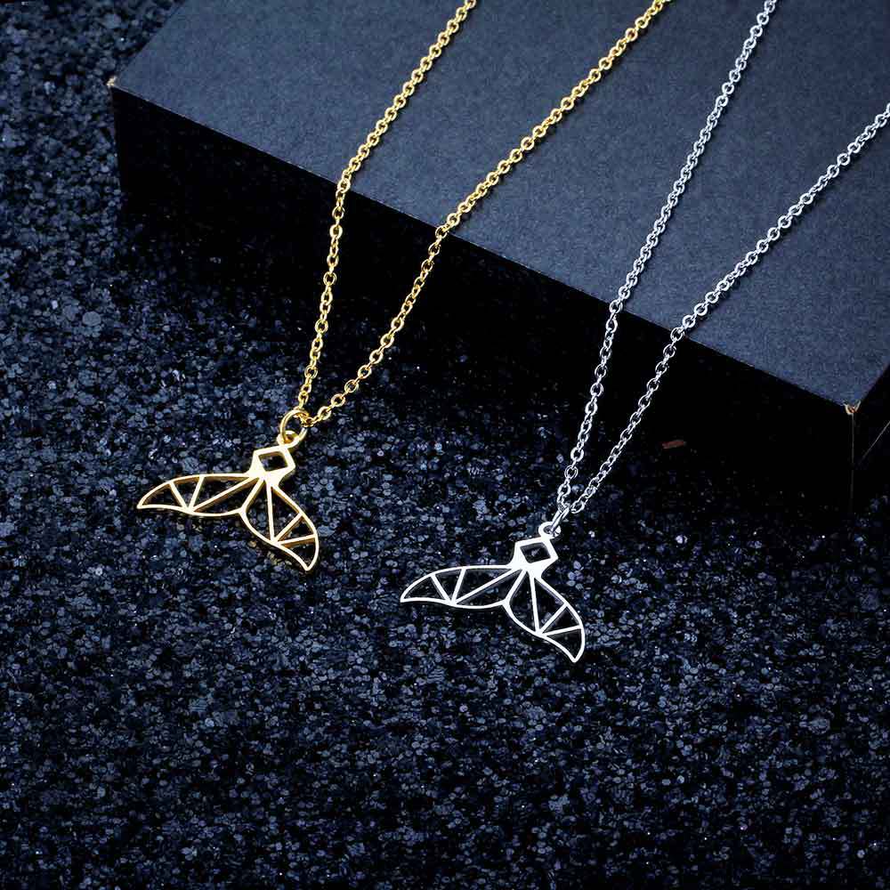 Dofi Stainless Steel Dolphin Tail Necklace