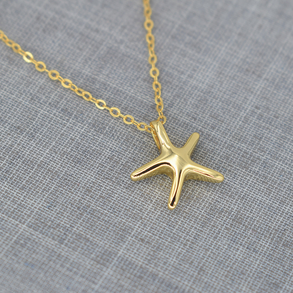 Etoile de Mer Sterling Silver Starfish Necklace