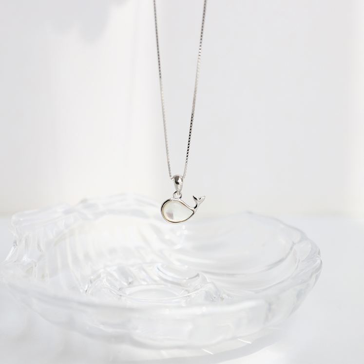 Ballena Sterling Silver Whale Necklace