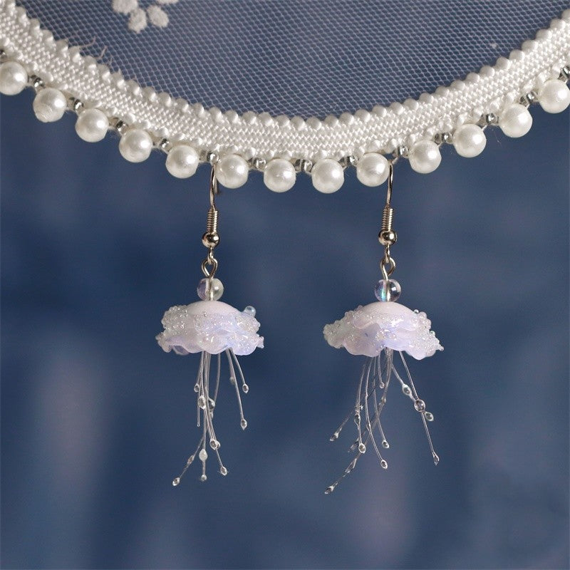 Cloud Fall Jellyfish Earrings