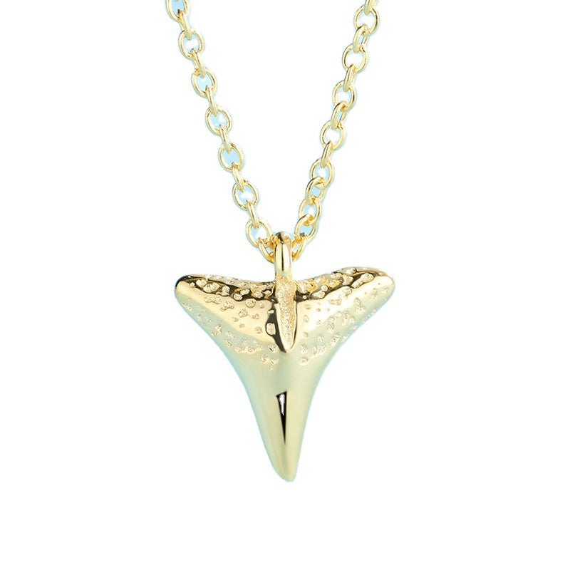 Hakari Sterling Silver Shark Tooth Necklace