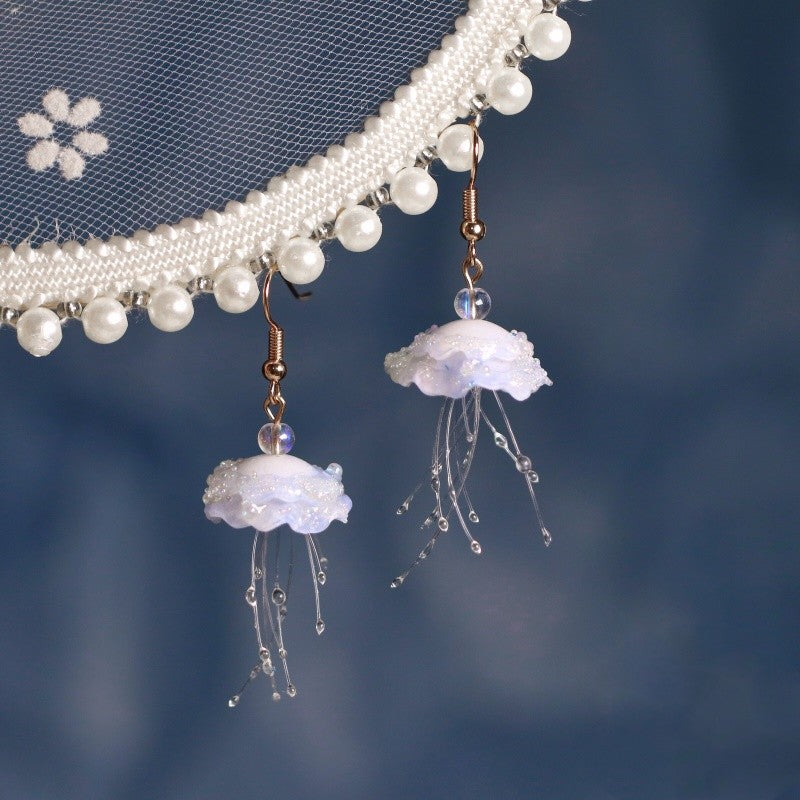 Cloud Fall Jellyfish Earrings