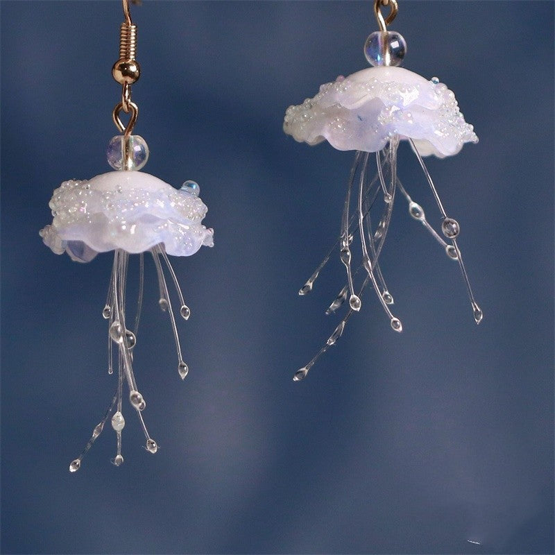 Cloud Fall Jellyfish Earrings