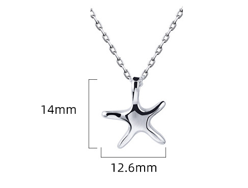 Etoile de Mer Sterling Silver Starfish Necklace