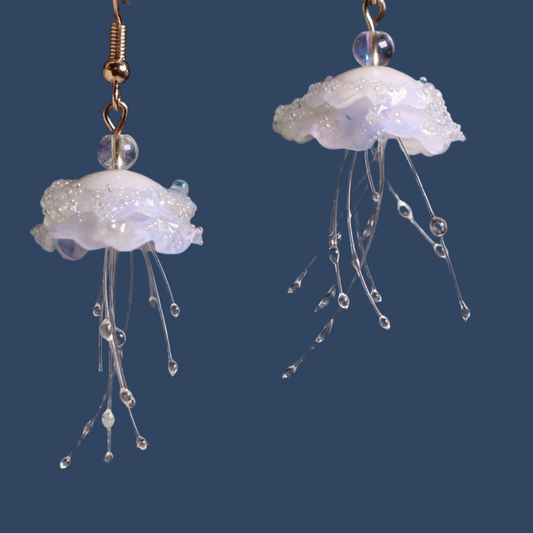 Cloud Fall Jellyfish Earrings