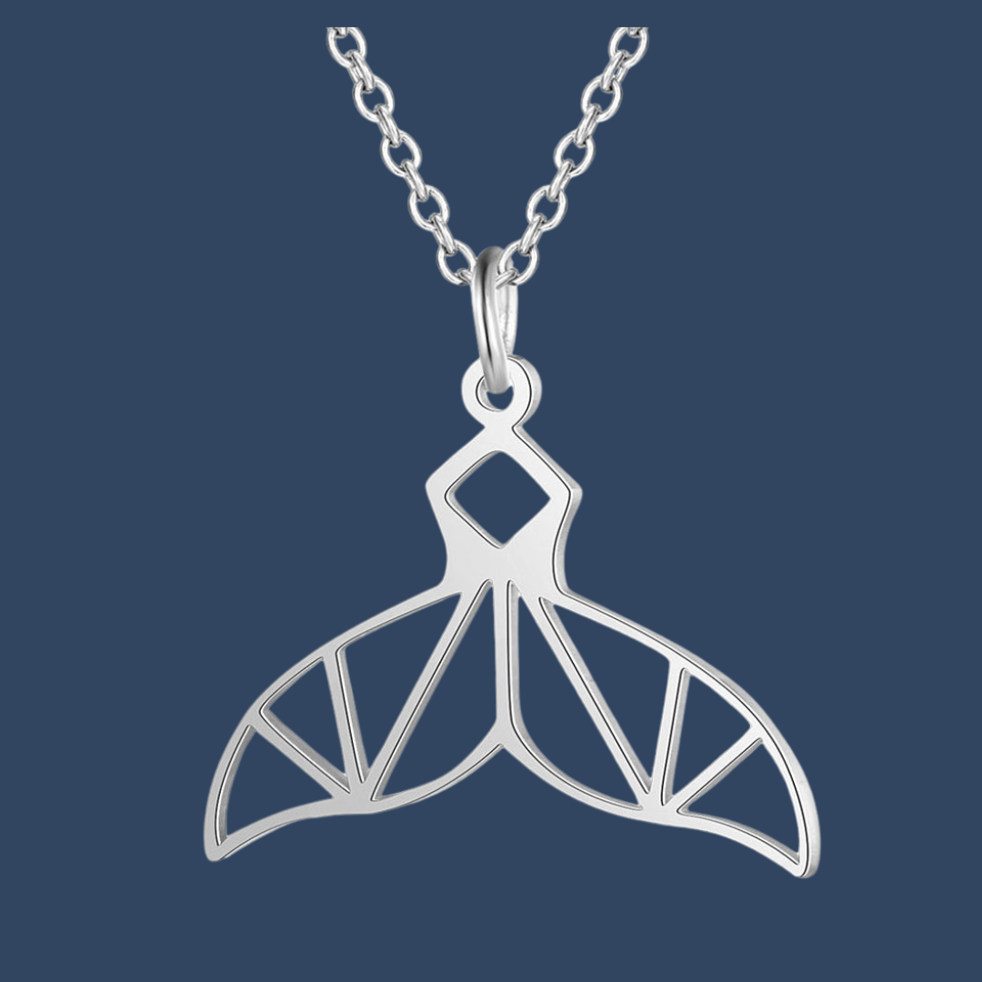 Dofi Stainless Steel Dolphin Tail Necklace