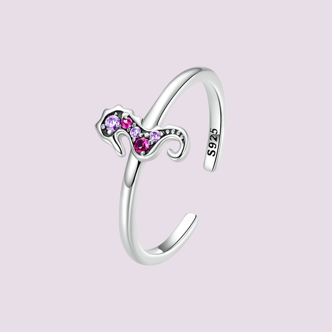 Mara Sterling Silver Seahorse Ring