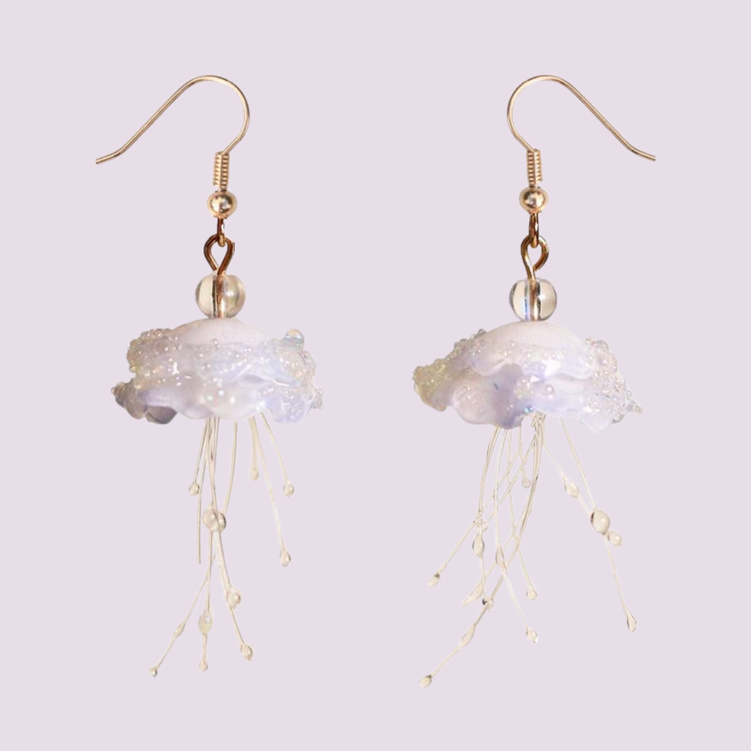 Cloud Fall Jellyfish Earrings