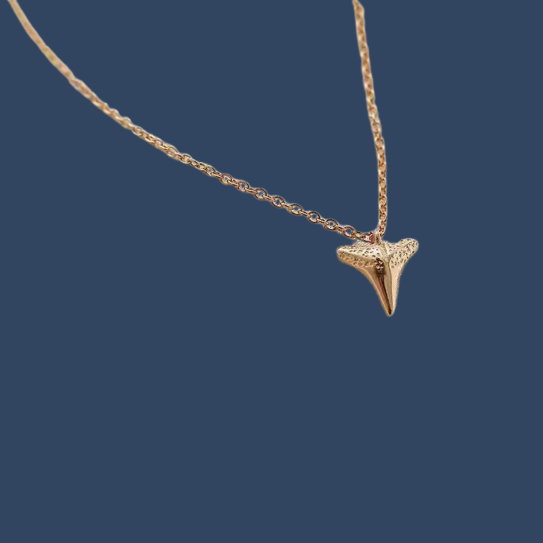 Hakari Sterling Silver Shark Tooth Necklace