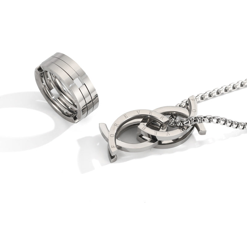 Metamorphosis Stainless Steel Fish Ring