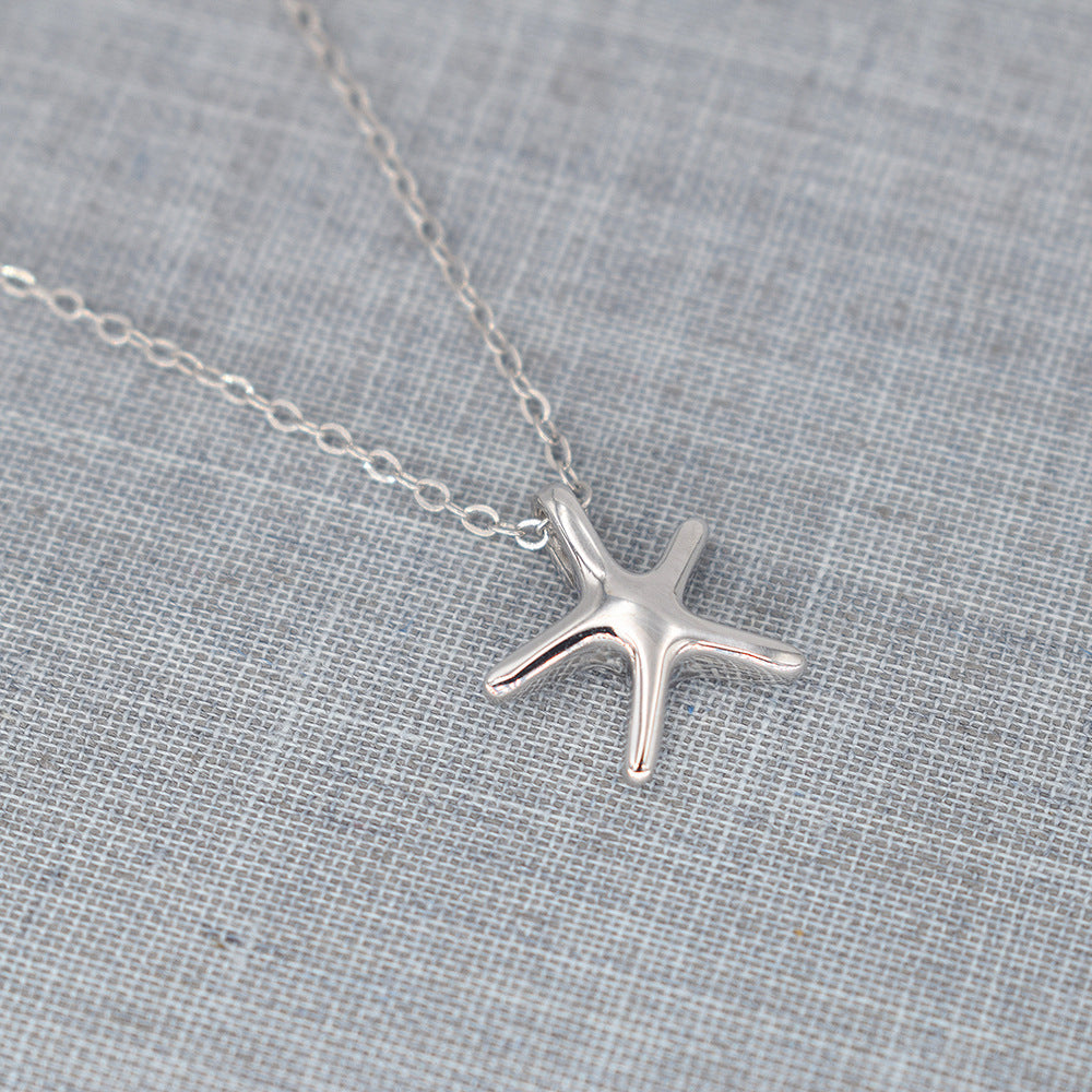 Etoile de Mer Sterling Silver Starfish Necklace