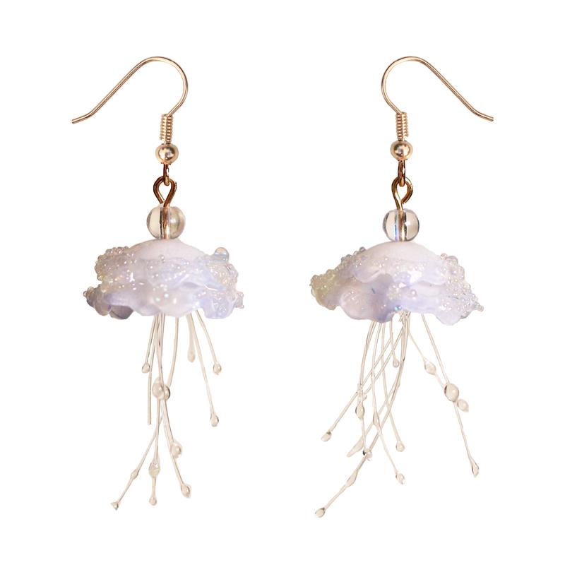 Cloud Fall Jellyfish Earrings